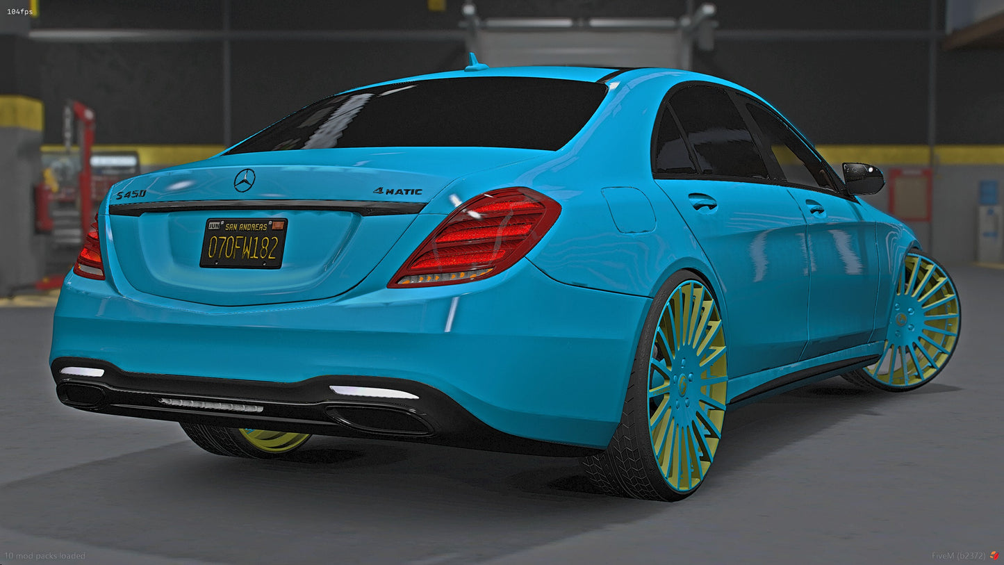 2018 Mercedes S450 Blacked on 26" Forgiatos