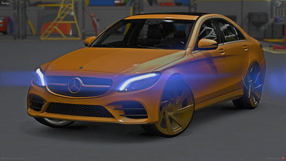 2020 Mercedes C300 24k Gold Trim on 22s