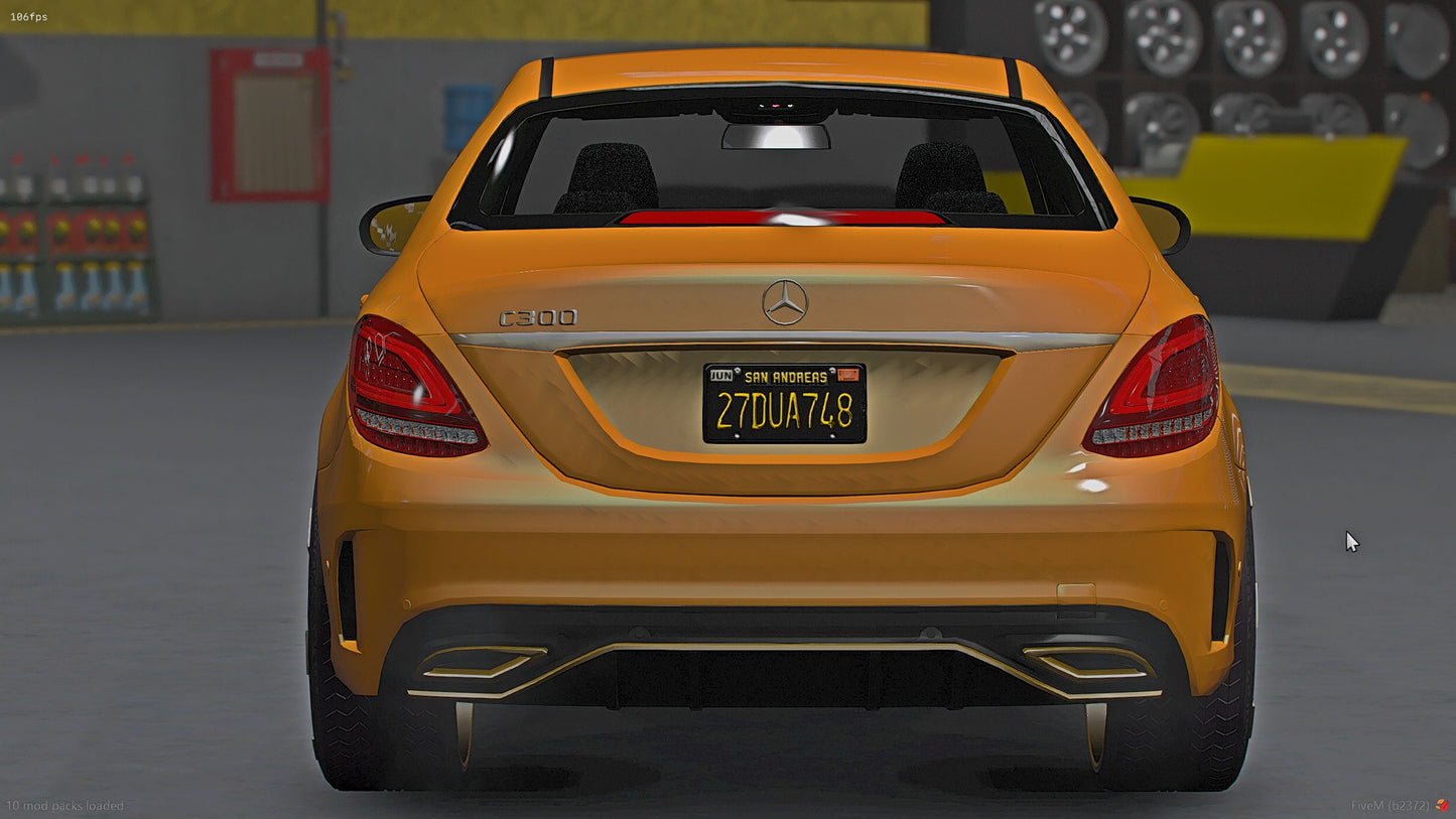 2020 Mercedes C300 24k Gold Trim on 22s