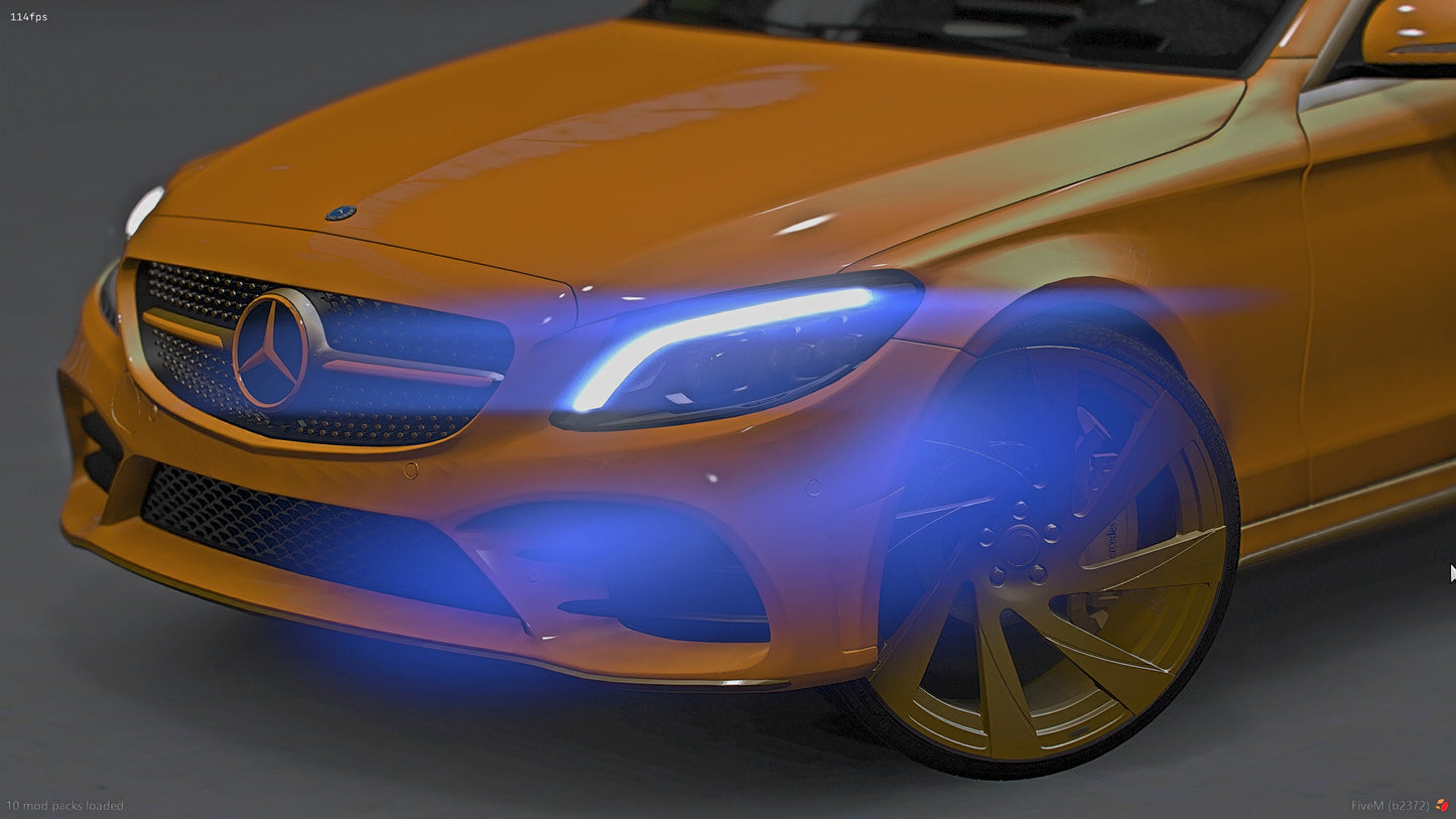 2020 Mercedes C300 24k Gold Trim on 22s