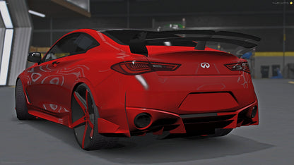 2020 Infiniti Q60 Project Black Series Paint Body on 26" Lexanis