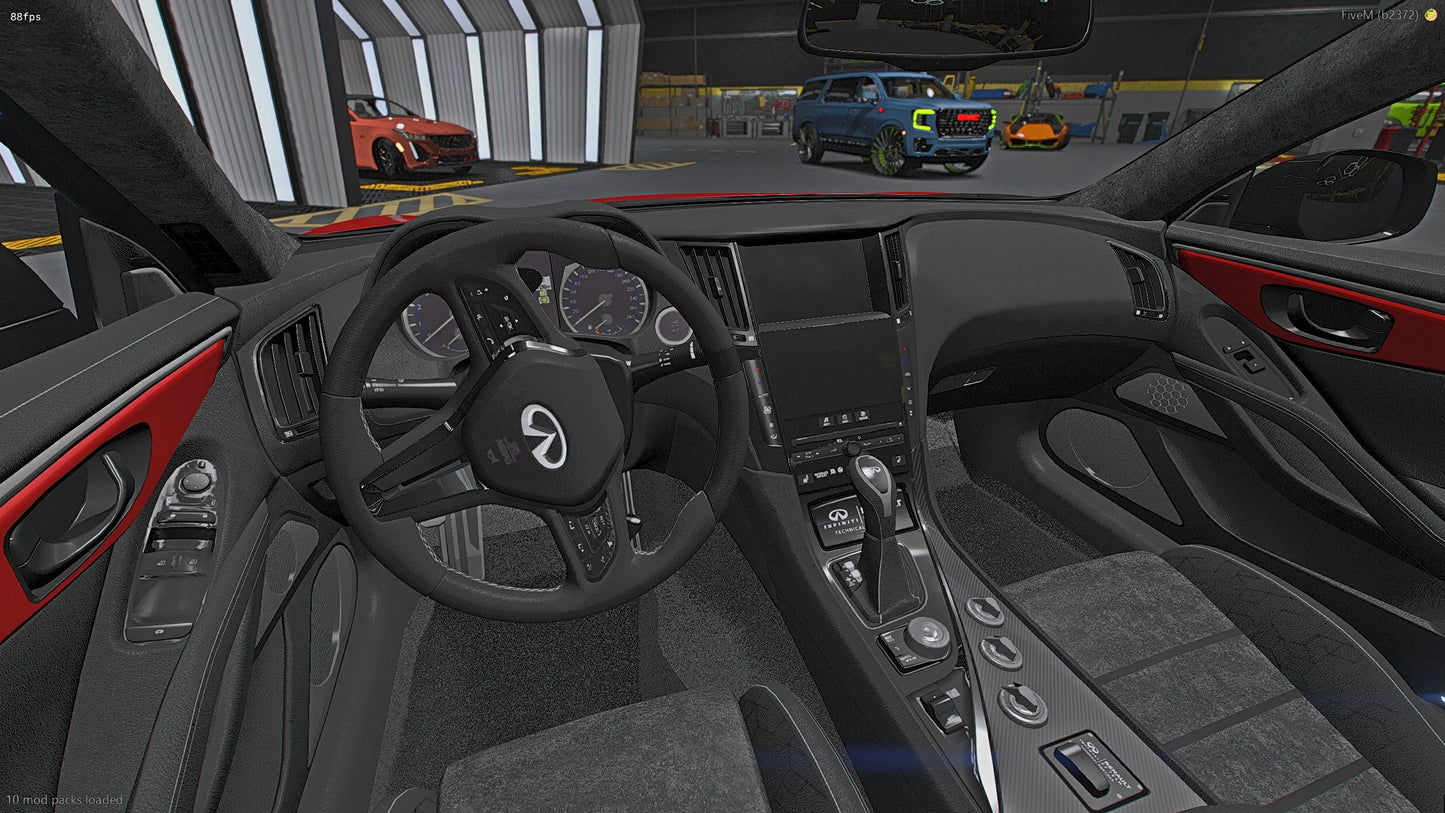 2020 Infiniti Q60 Project Black Series Paint Body on 26" Lexanis