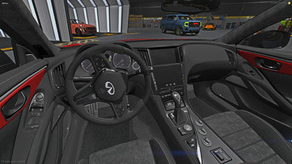 2020 Infiniti Q60 Project Black Series Paint Body on 26" Lexanis