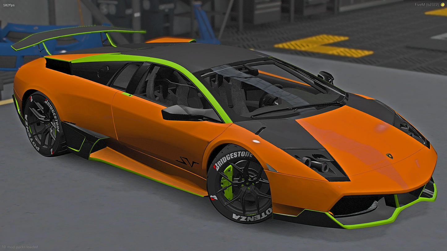 2008 lamborghini Murcielago SV LP670-4 Twin Turbo Carbon Tron Design