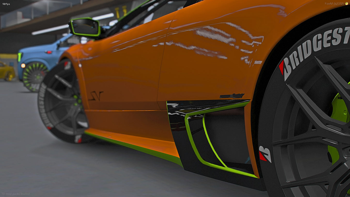 2008 lamborghini Murcielago SV LP670-4 Twin Turbo Carbon Tron Design