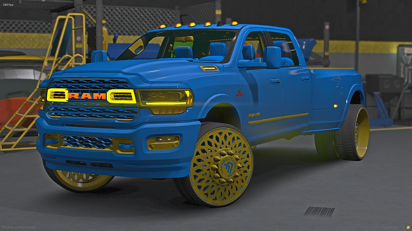 2020 Ram Dually & Gooseneck Rim Matched Corleone Forged Trailer Pack