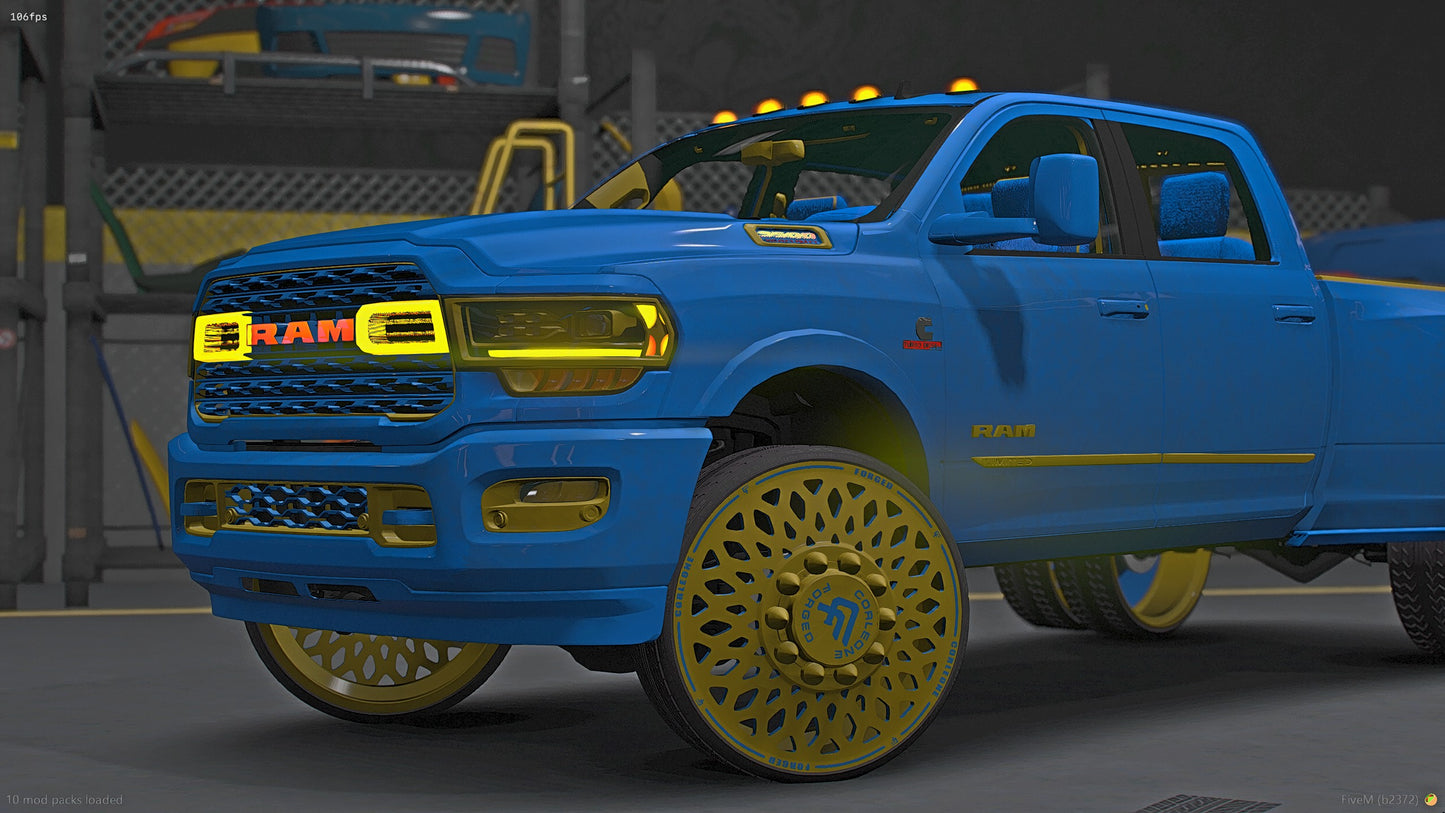 2020 Ram Dually & Gooseneck Rim Matched Corleone Forged Trailer Pack