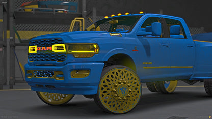 2020 Ram Dually & Gooseneck Rim Matched Corleone Forged Trailer Pack