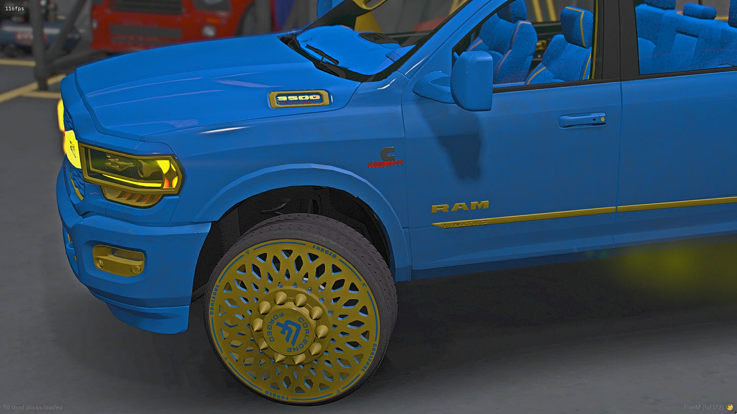 2020 Ram Dually & Gooseneck Rim Matched Corleone Forged Trailer Pack