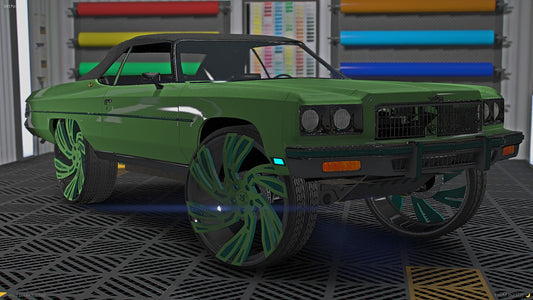 1975 Chevy Caprice Vert on 30" Rucci Labels