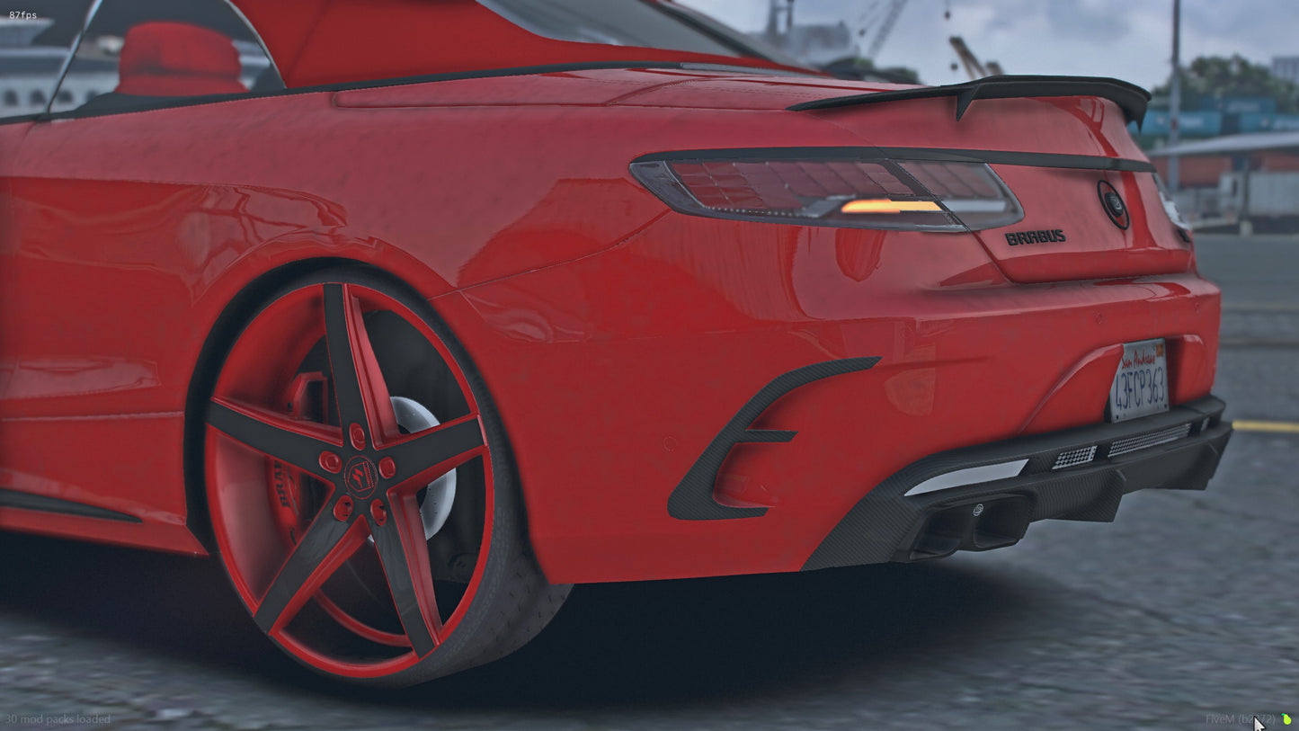 2019 Mercedes-Brabus S900 V12 Convertible on 28s Lexanis