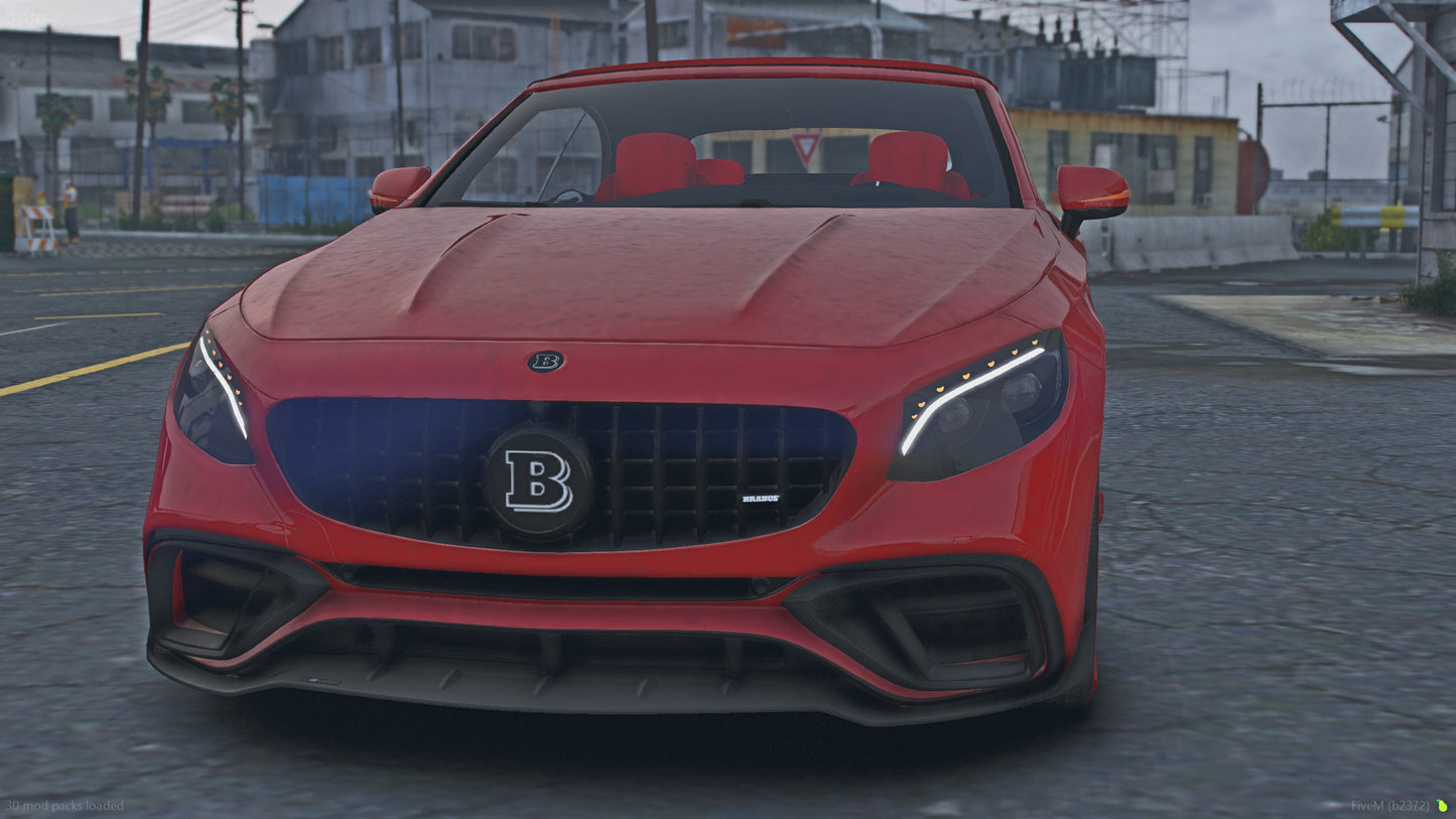 2019 Mercedes-Brabus S900 V12 Convertible on 28s Lexanis