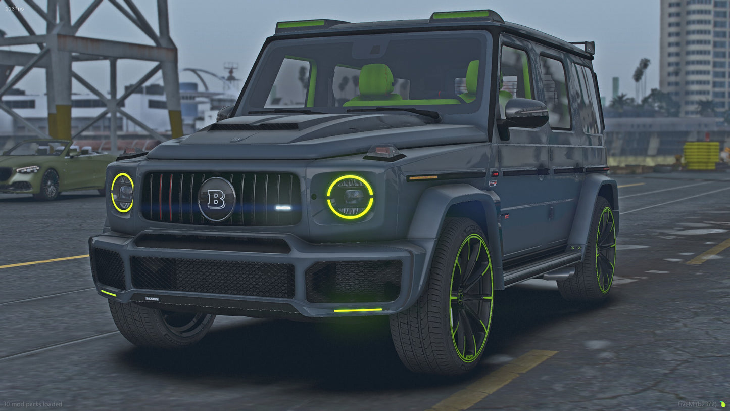 2022 Mercedes-Brabus G63 G800 Black ops