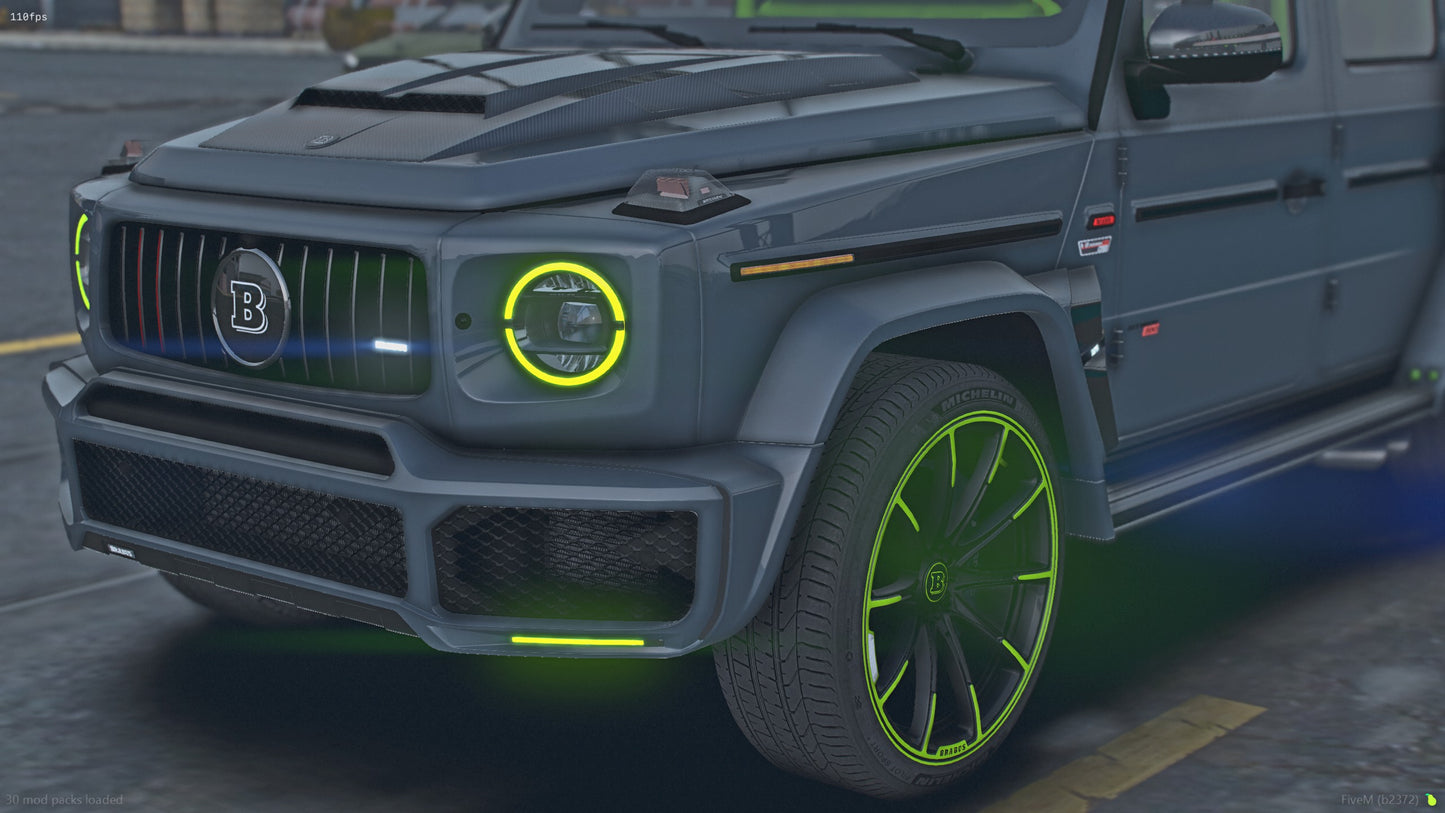 2022 Mercedes-Brabus G63 G800 Black ops