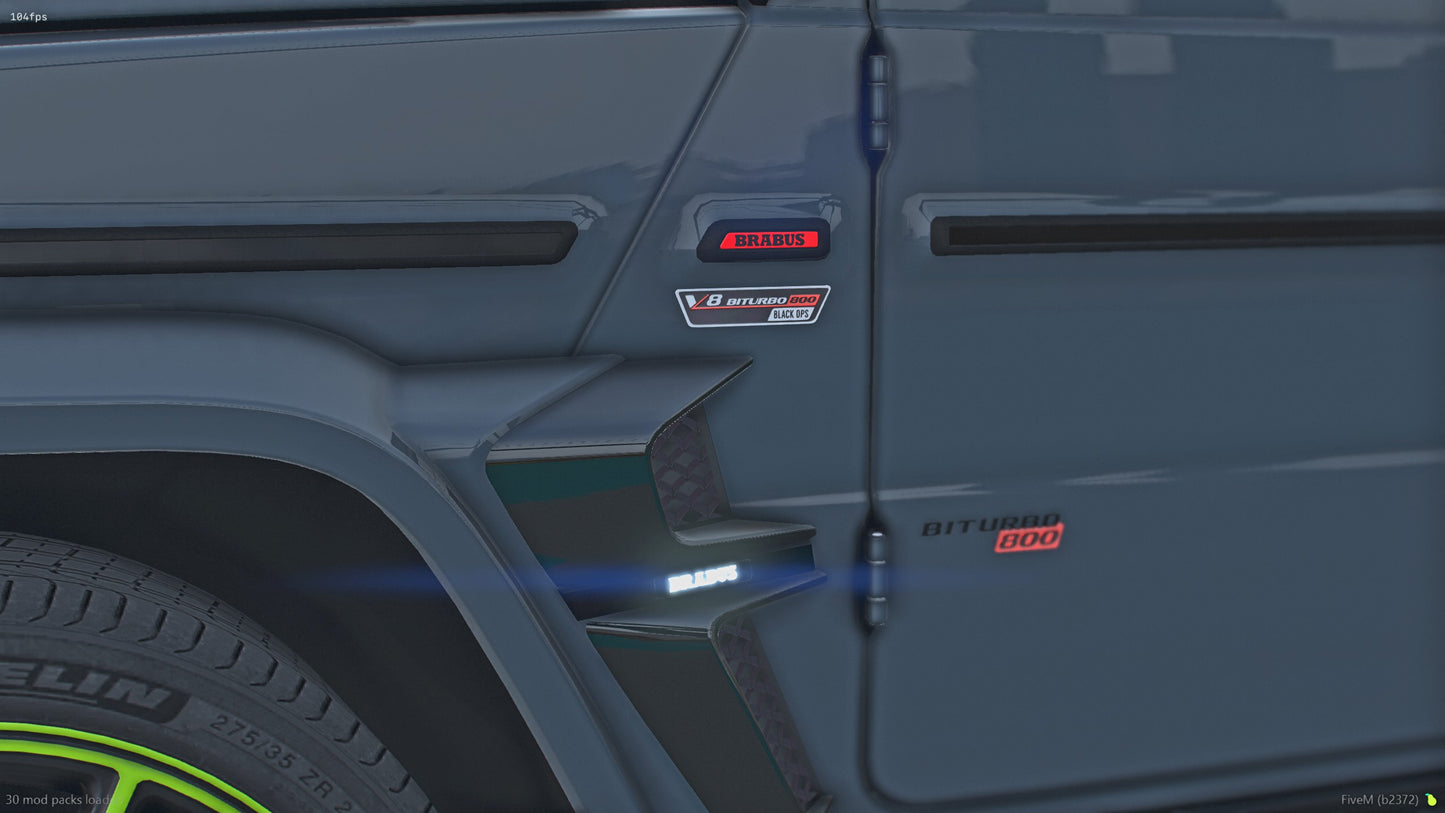 2022 Mercedes-Brabus G63 G800 Black ops