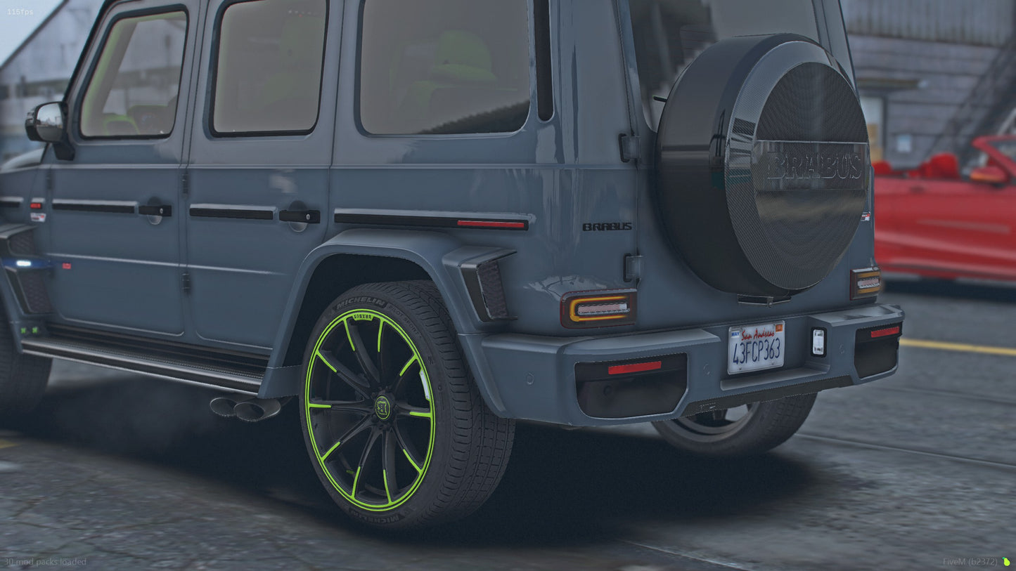 2022 Mercedes-Brabus G63 G800 Black ops