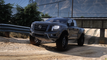 2018 Nissan Titan Custom Lifted on Offroad Forgiatos