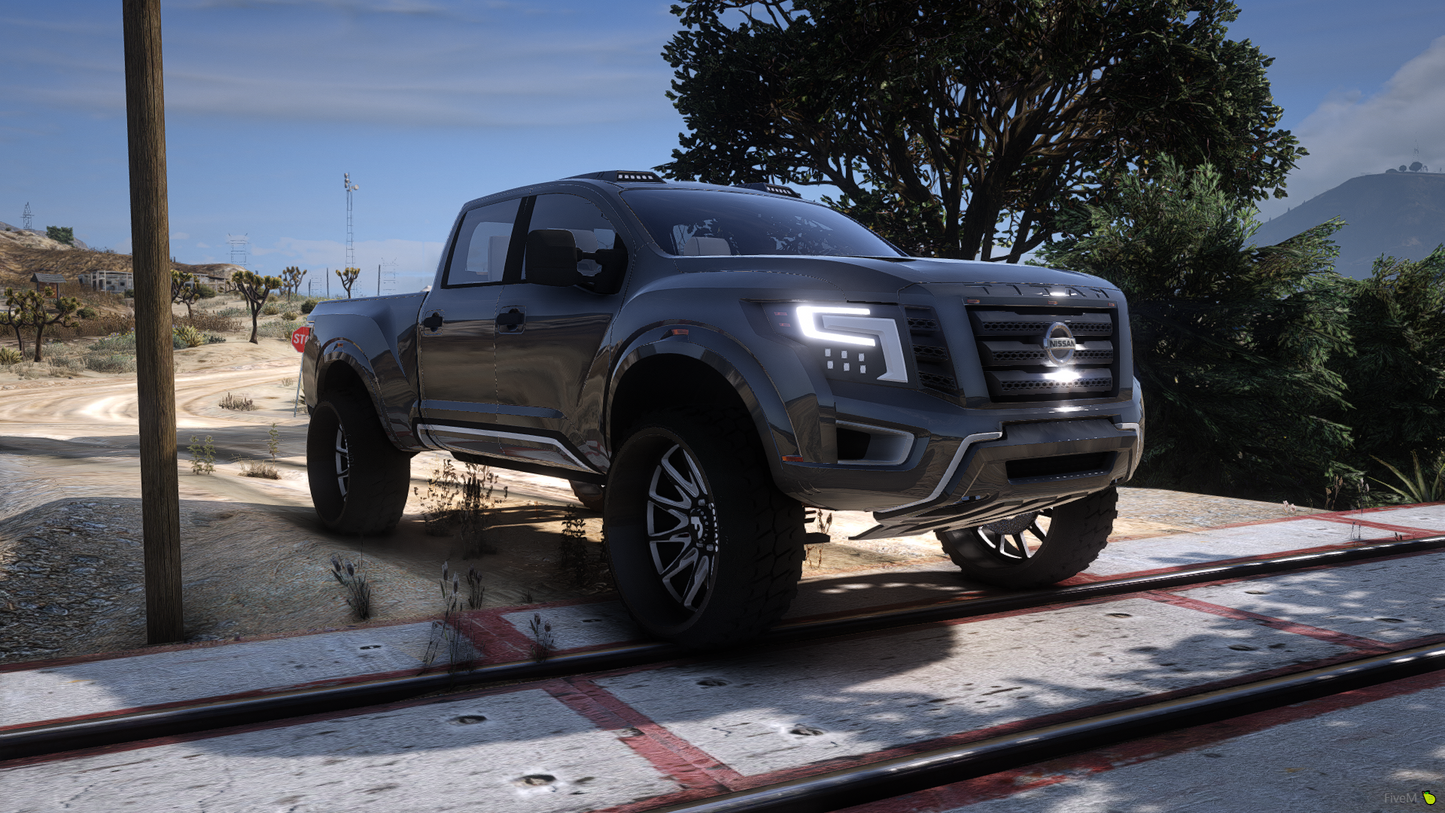 2018 Nissan Titan Custom Lifted on Offroad Forgiatos