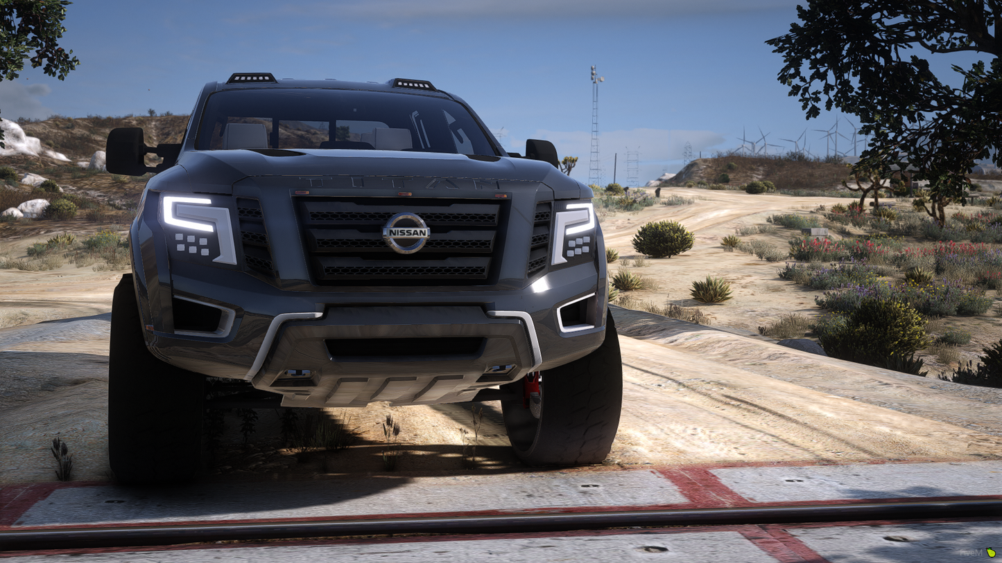 2018 Nissan Titan Custom Lifted on Offroad Forgiatos