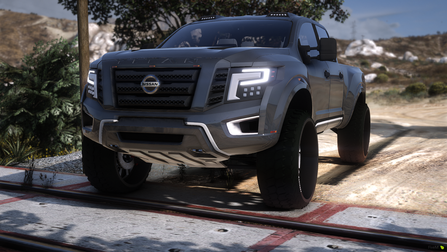 2018 Nissan Titan Custom Lifted on Offroad Forgiatos