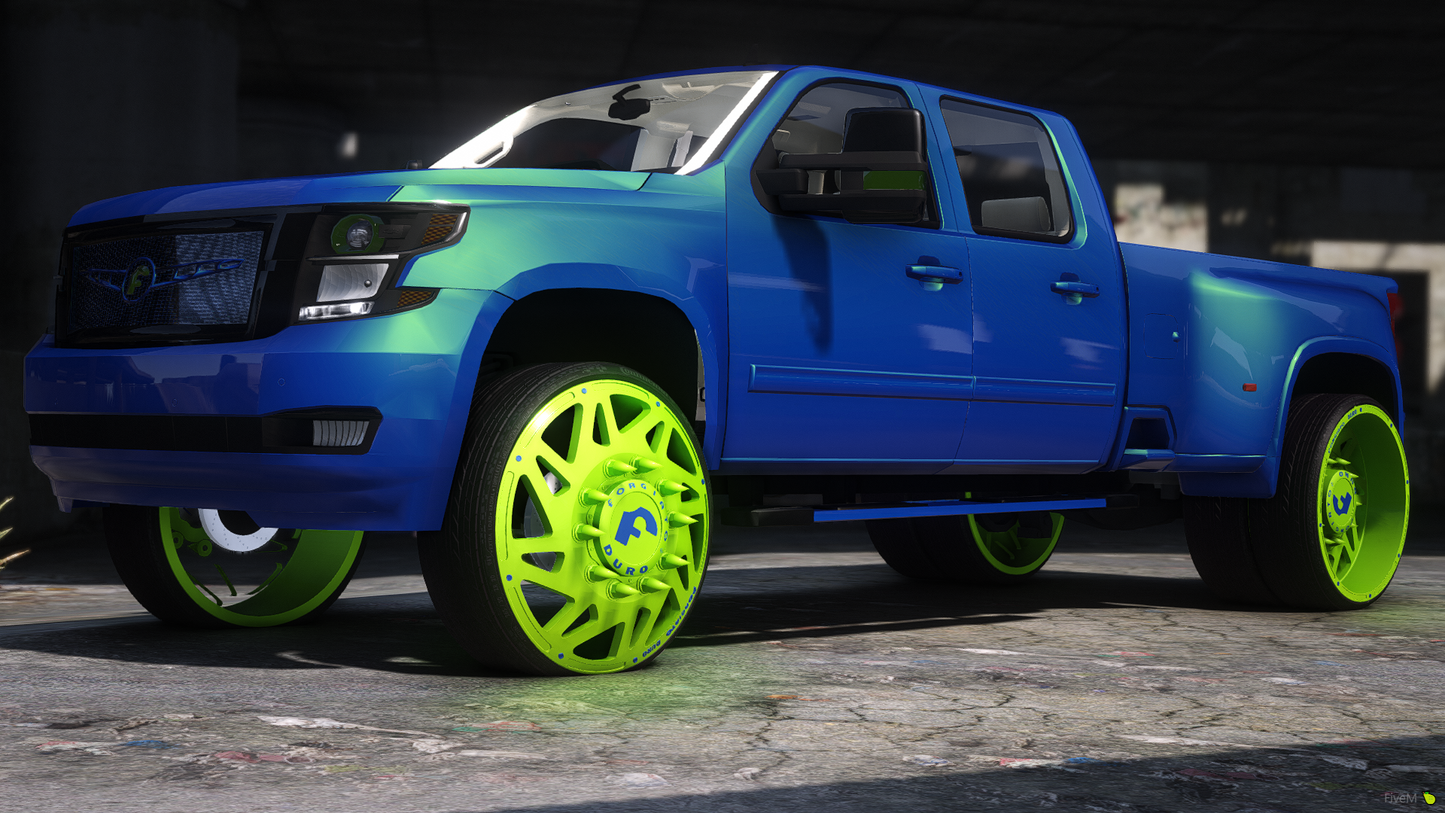 2015 Chevy Tahoe 3500 Dually Custom on 30" Forgiatos