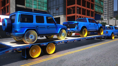 2020 Ram Dually & Gooseneck Rim Matched Corleone Forged Trailer Pack