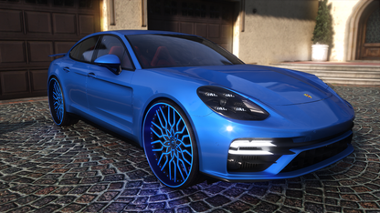2021 Porsche Panamera Turbos S on 28s Amani Forged