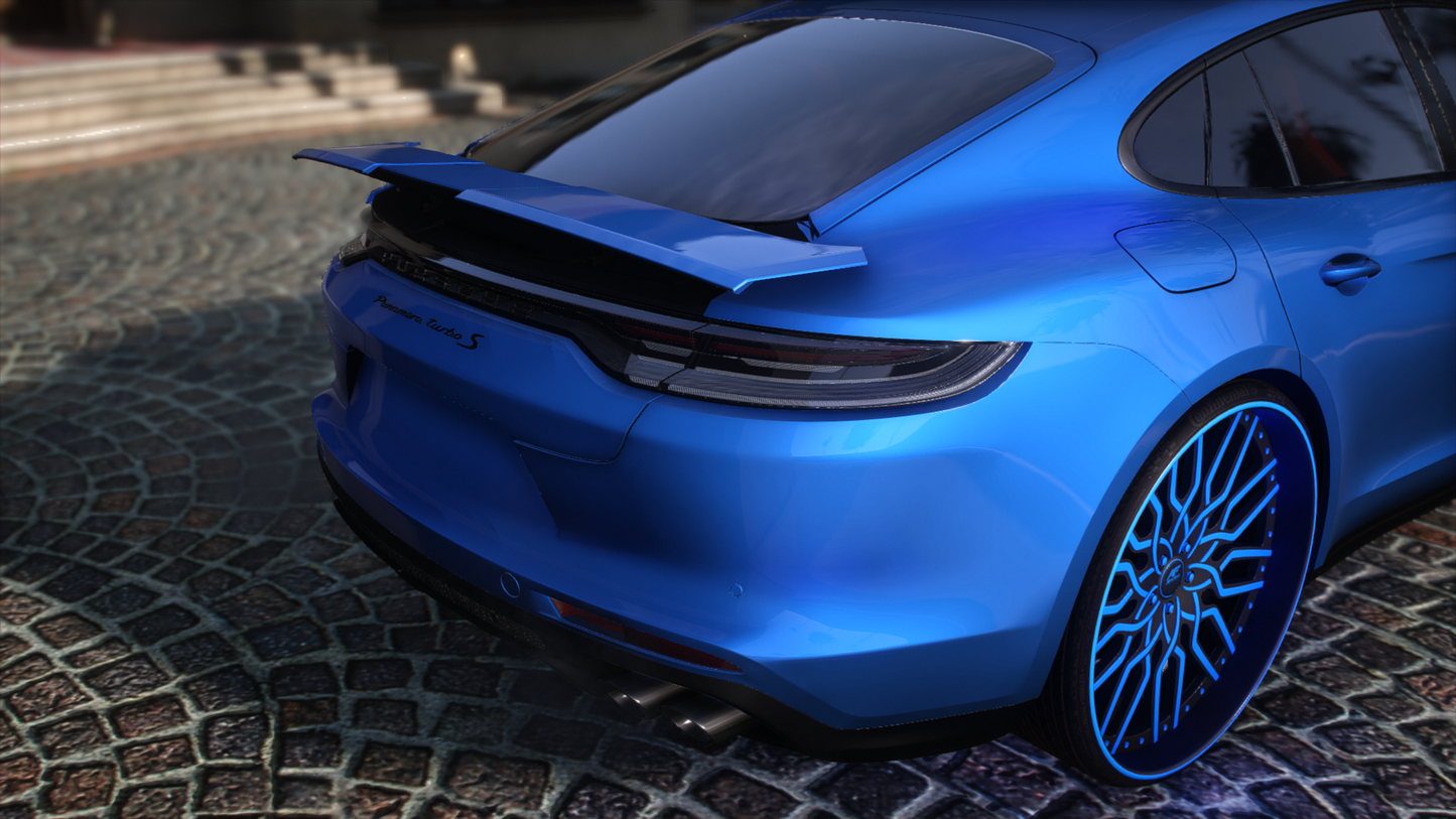 2021 Porsche Panamera Turbos S on 28s Amani Forged