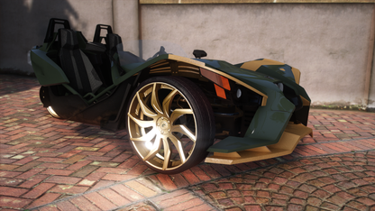 2015 Polaris Slingshot on 24" Front 26" Rear Forgiatos