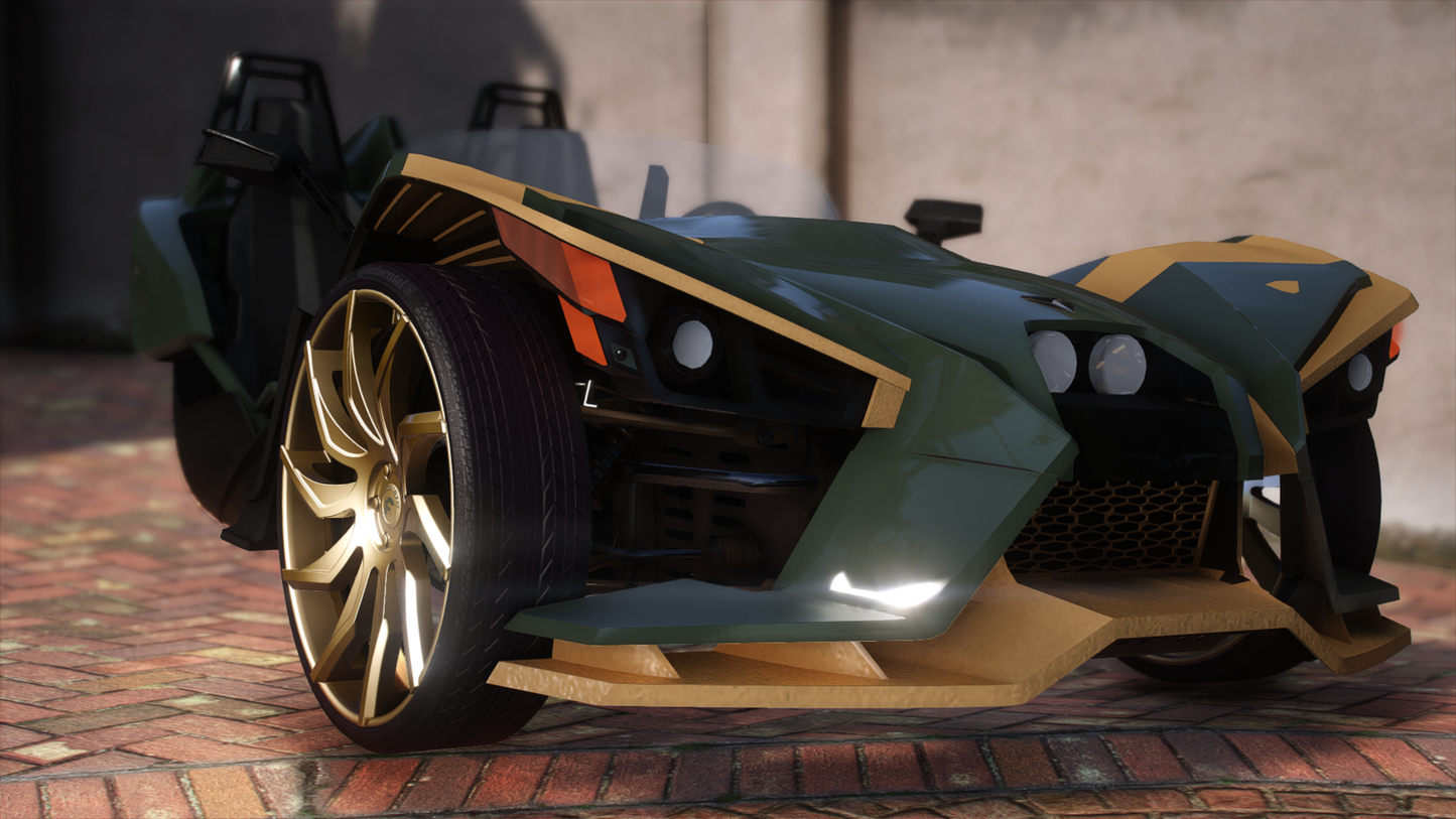 2015 Polaris Slingshot on 24" Front 26" Rear Forgiatos