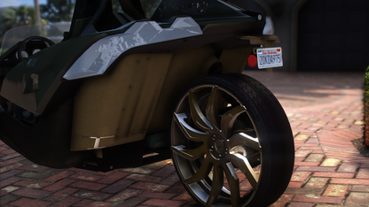 2015 Polaris Slingshot on 24" Front 26" Rear Forgiatos