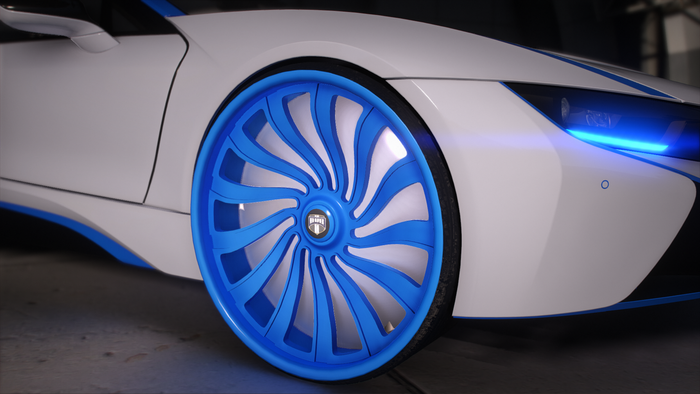 2015 BMW i8 Tron Design Custom on Dub Floaters