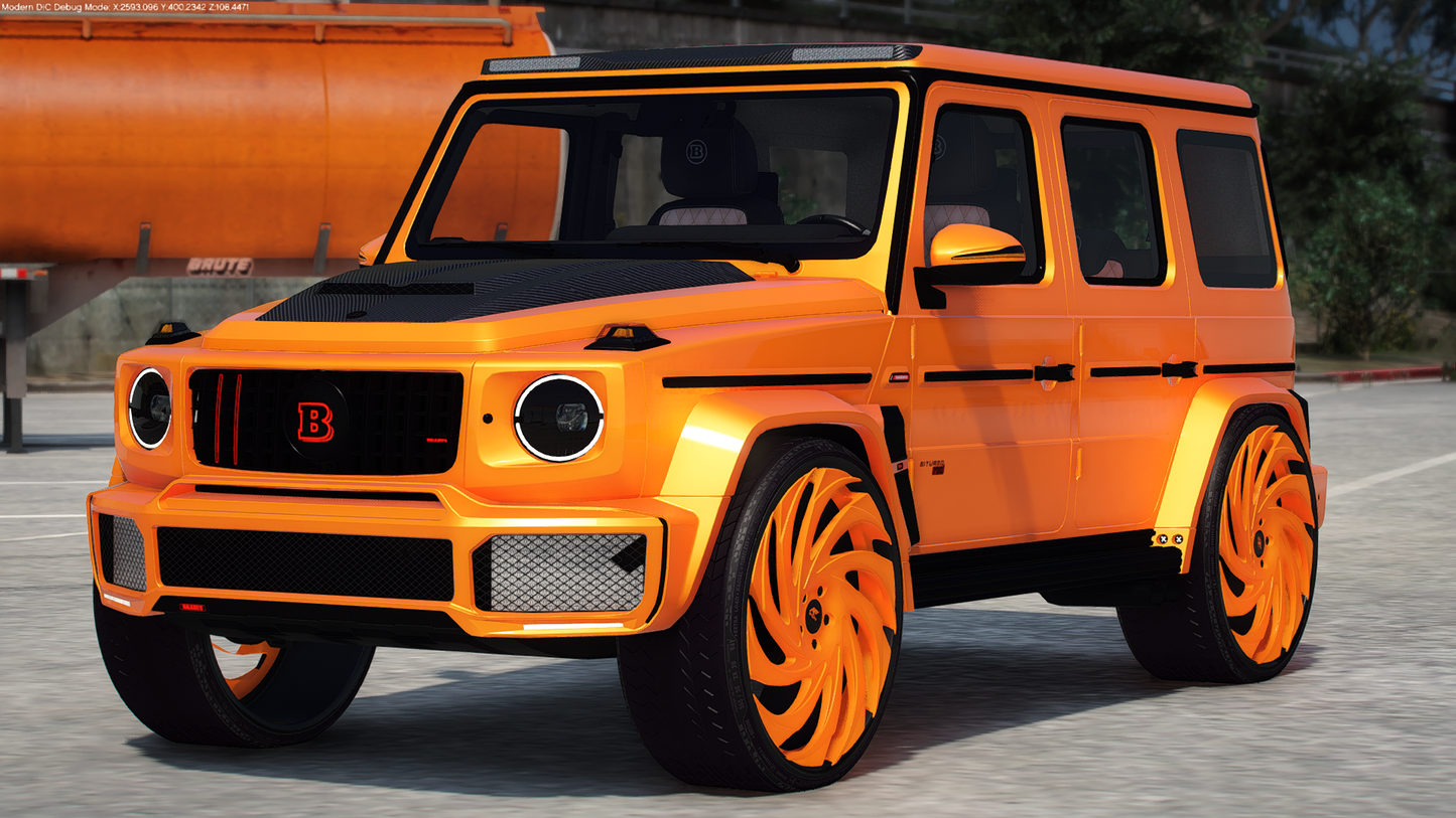 2017 Mercedes-Brabus G700 on 30" Amanis