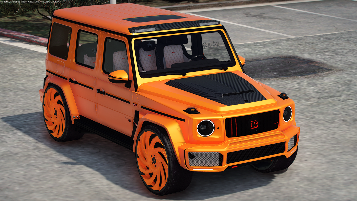 2017 Mercedes-Brabus G700 on 30" Amanis