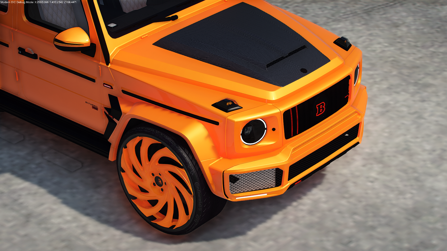 2017 Mercedes-Brabus G700 on 30" Amanis