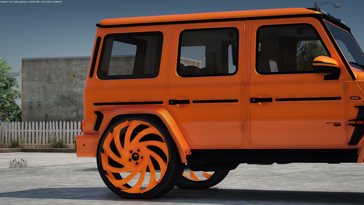 2017 Mercedes-Brabus G700 on 30" Amanis