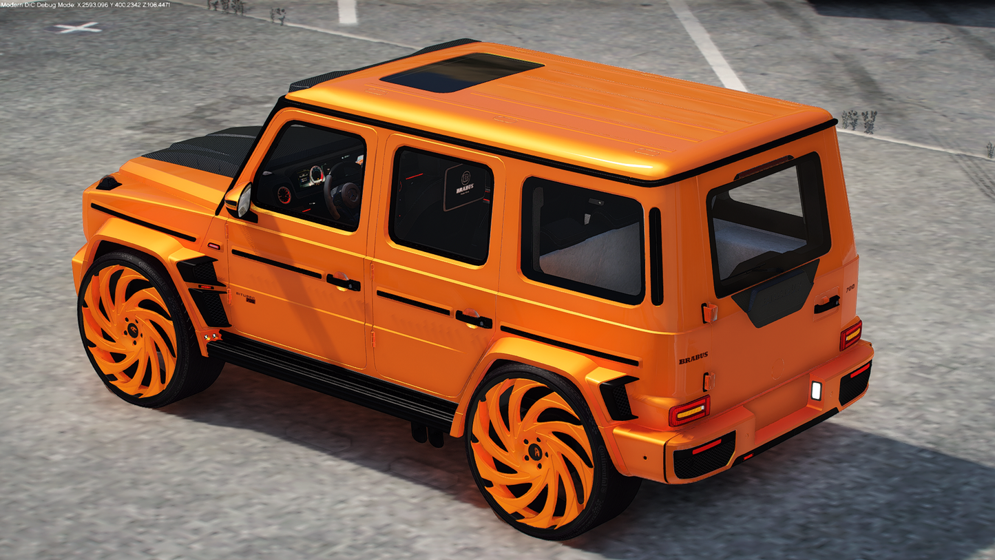 2017 Mercedes-Brabus G700 on 30" Amanis