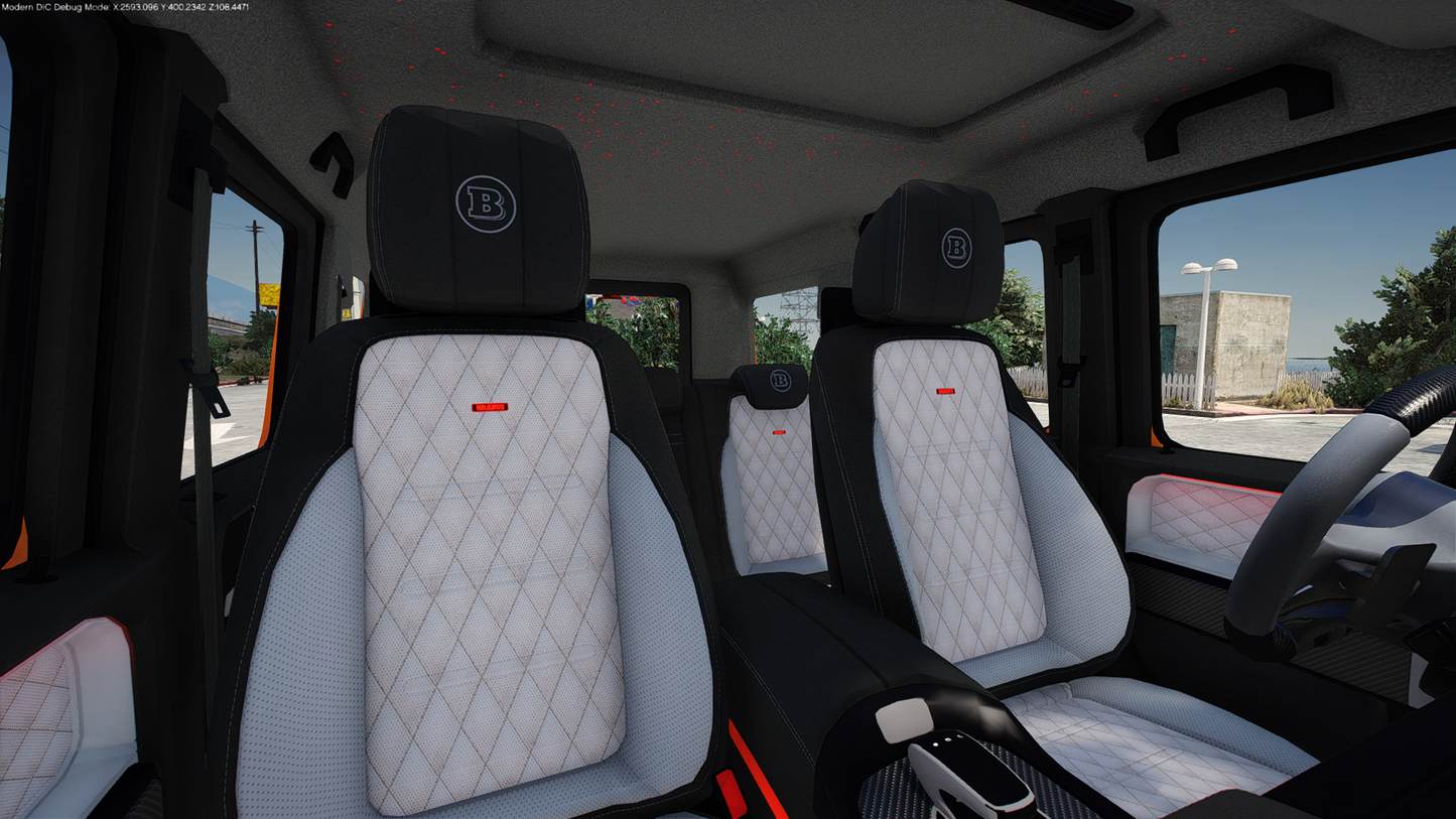 2017 Mercedes-Brabus G700 on 30" Amanis