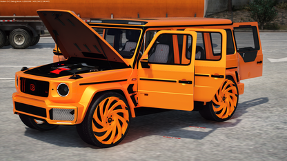 2017 Mercedes-Brabus G700 on 30" Amanis