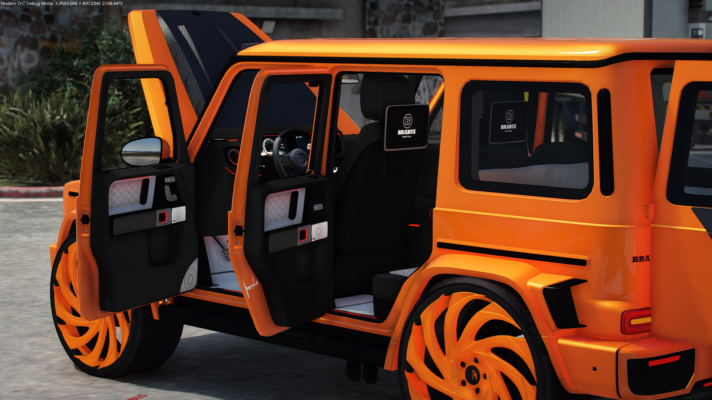 2017 Mercedes-Brabus G700 on 30" Amanis