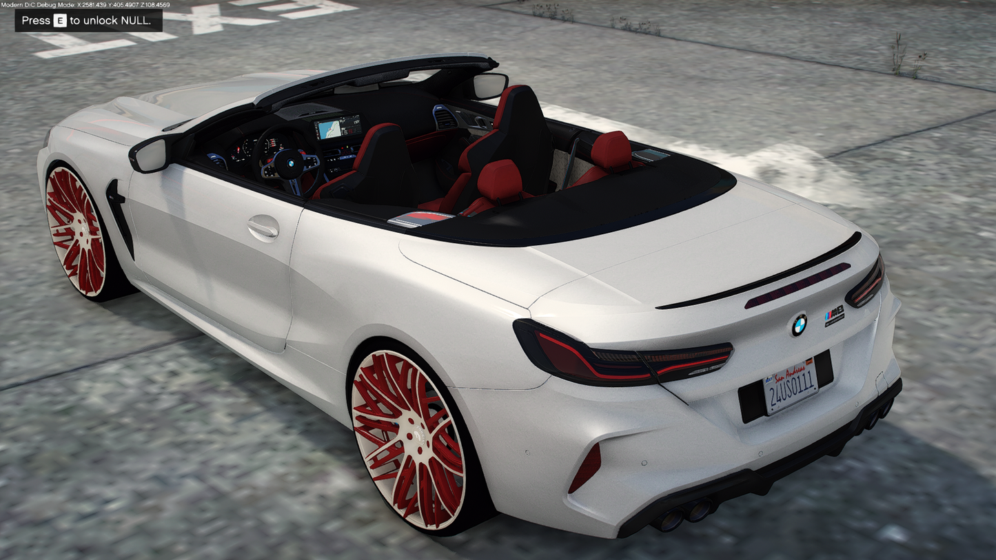 2020 BMW M8 Cabriolet on 26s Forgis
