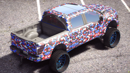 2024 Ford F150 Lifted Camo on Tis Wheels