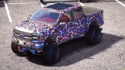 2024 Ford F150 Lifted Camo on Tis Wheels